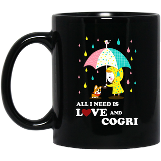 All I Need Is Love And Corgi Mugs
