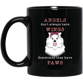 Angels Don't Always Have Wings Samoyed Mugs