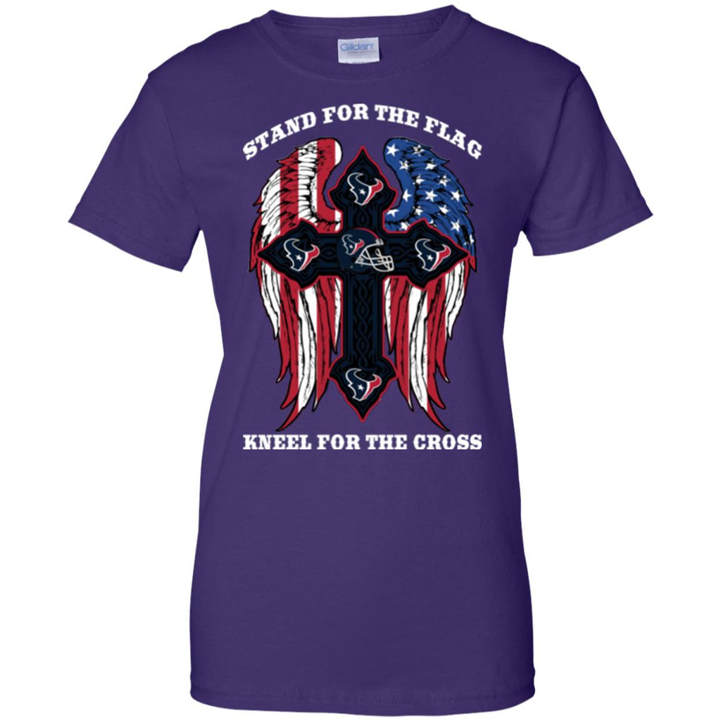 Stand For The Flag Kneel For The Cross Houston Texans T Shirts