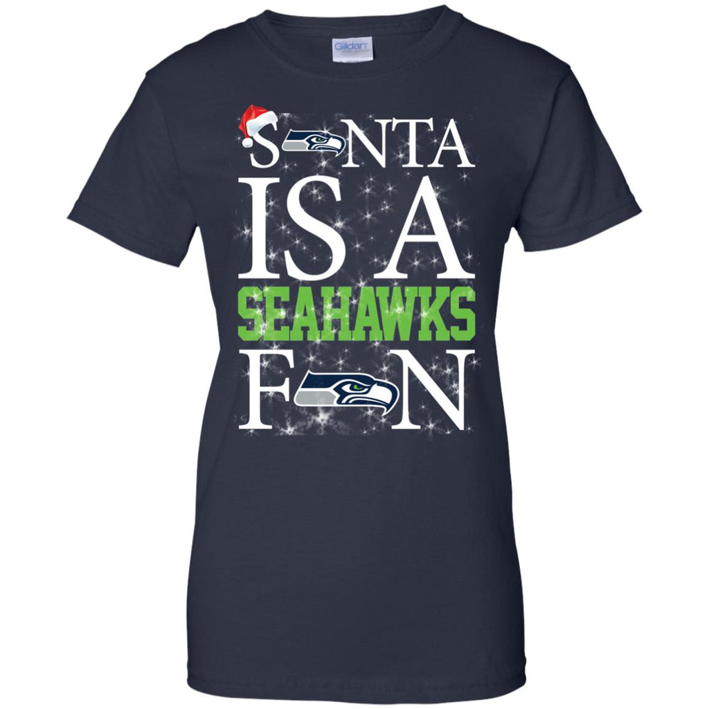 Santa Is A Seattle Seahawks Fan T Shirts