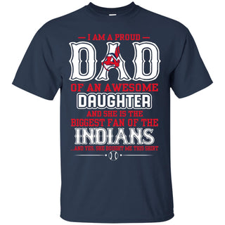 Proud Of Dad Of An Awesome Daughter Cleveland Indians T Shirts