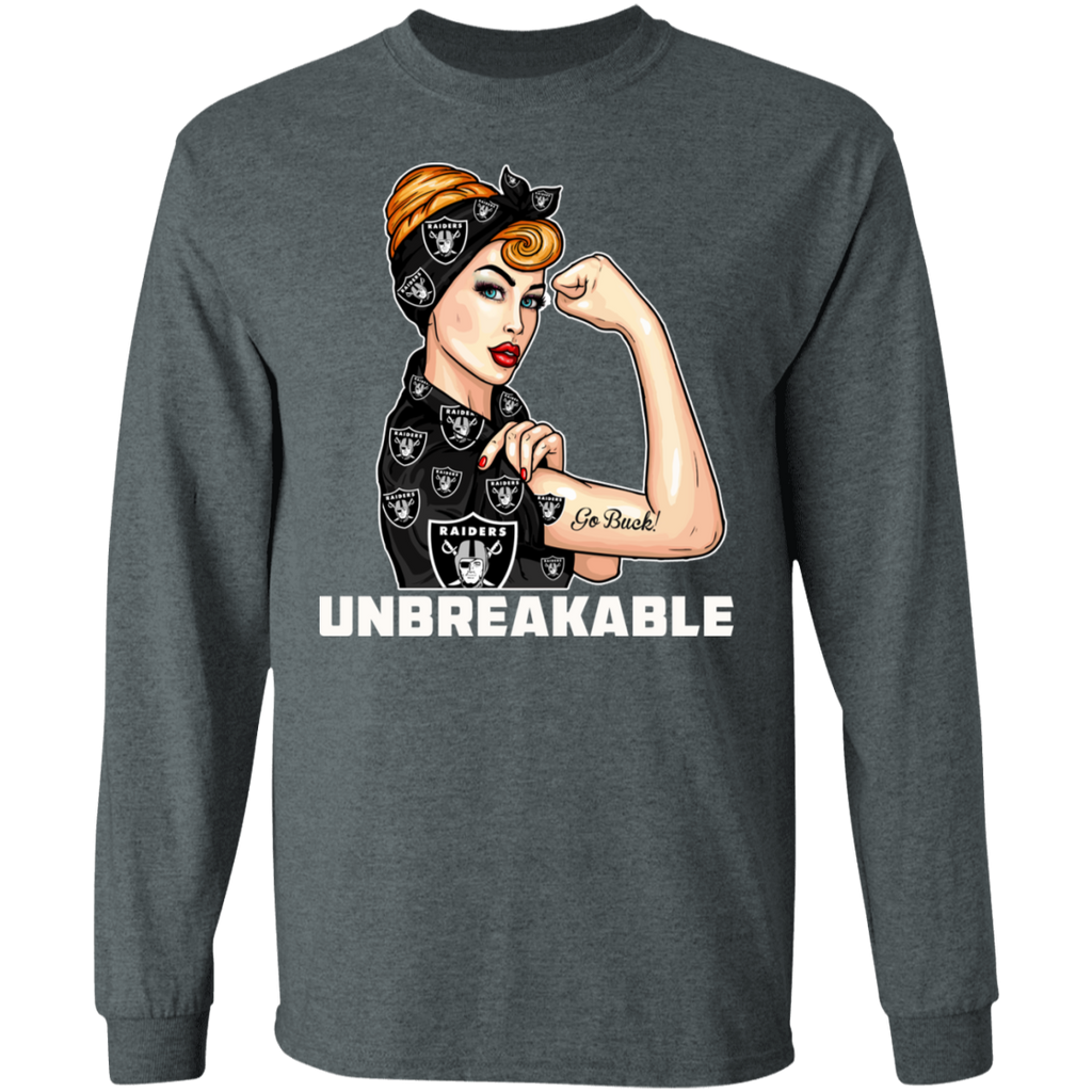 Beautiful Girl Unbreakable Go Oakland Raiders T Shirt Best Funny Store