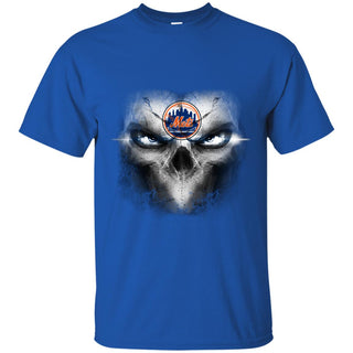 New York Mets Skulls Of Fantasy Logo T Shirts