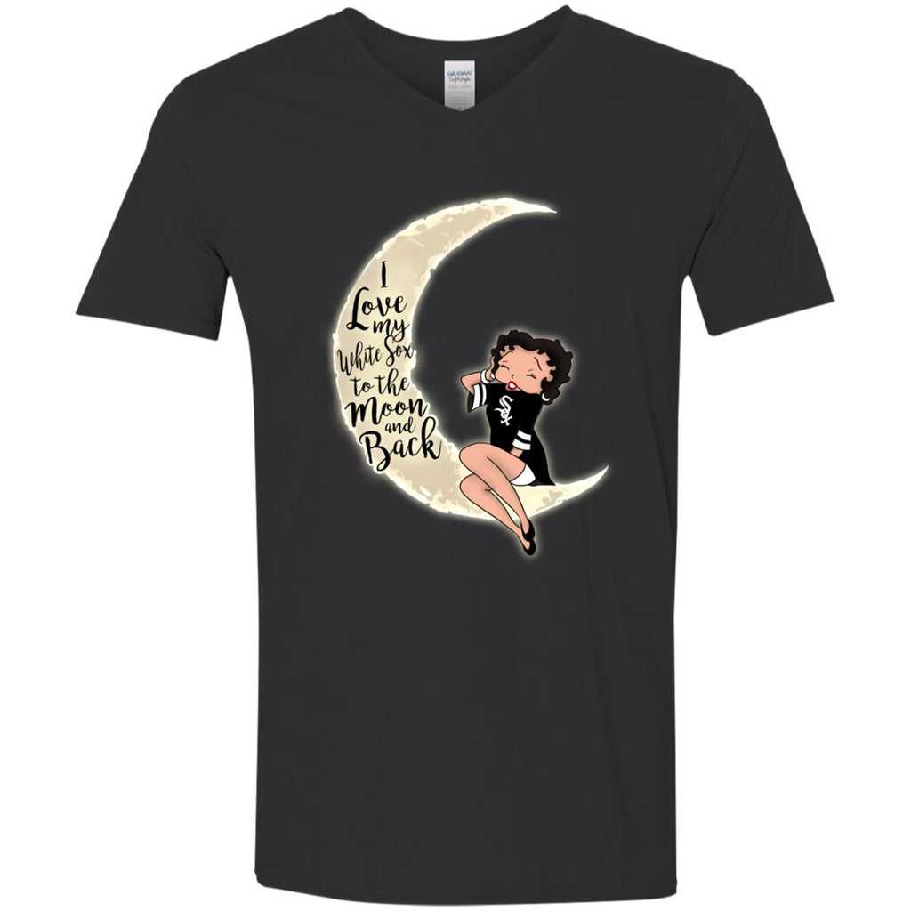 BB I Love My Chicago White Sox To The Moon And Back T Shirt