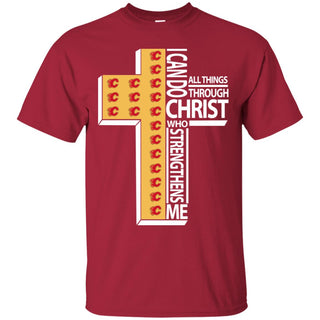 I Can Do All Things Through Christ Calgary Flames T Shirts