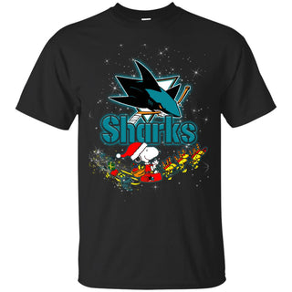 Snoopy Christmas San Jose Sharks T Shirts