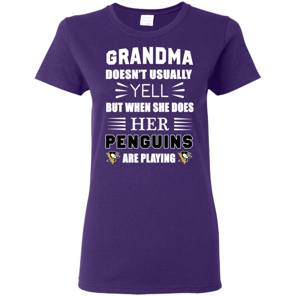 Grandma Doesn't Usually Yell Pittsburgh Penguins T Shirts