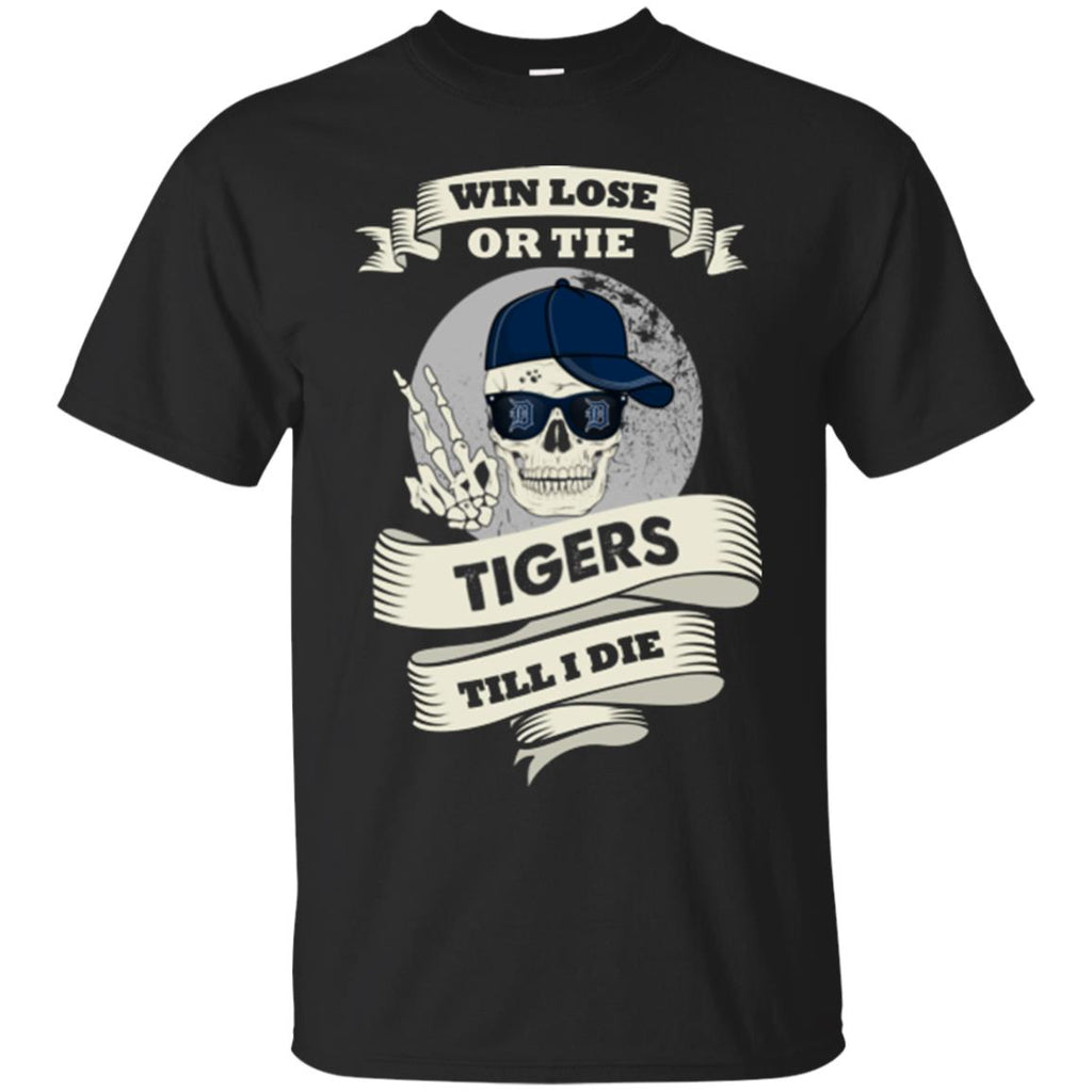 Skull Say Hi Detroit Tigers T Shirts
