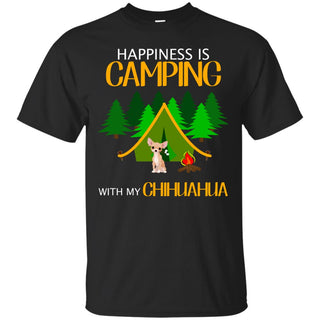 Happiness Is Camping With My Chihuahua T Shirts