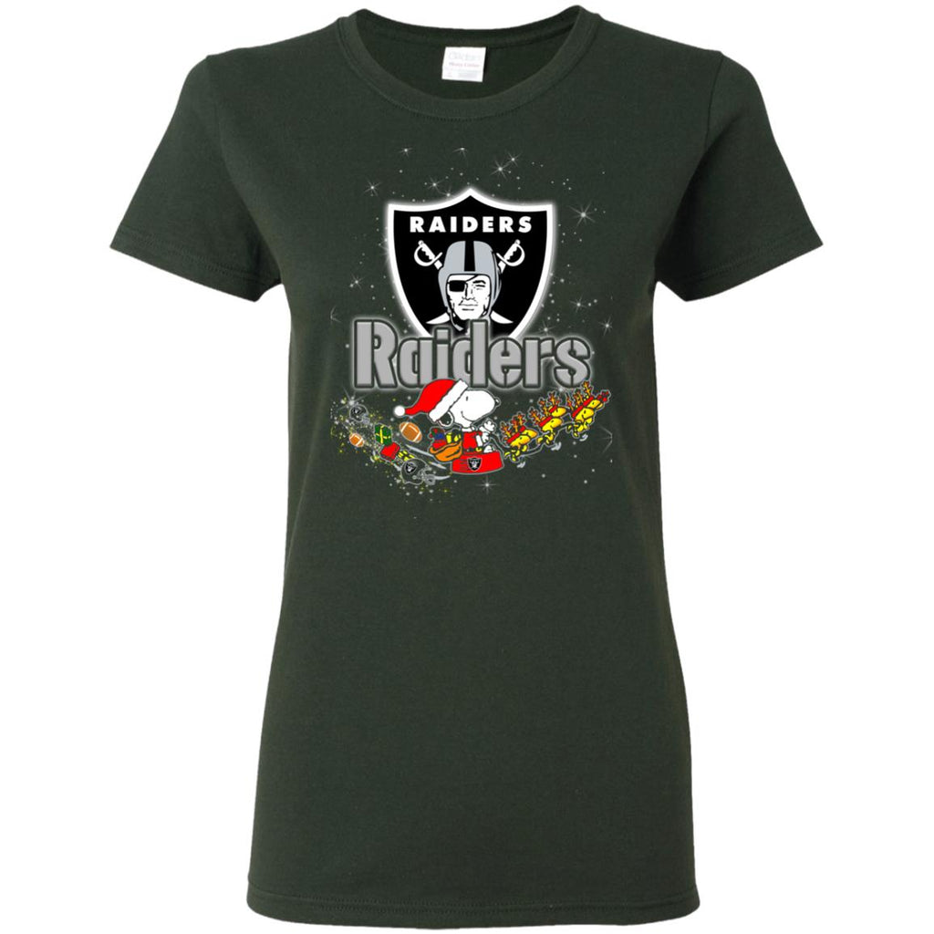 Snoopy Christmas Oakland Raiders T Shirts
