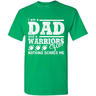 I Am A Dad And A Fan Nothing Scares Me Hawaii Rainbow Warriors T Shirt