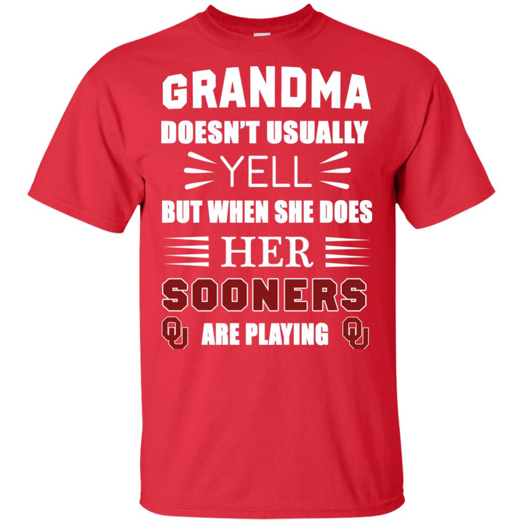 Grandma Doesn't Usually Yell Oklahoma Sooners T Shirts