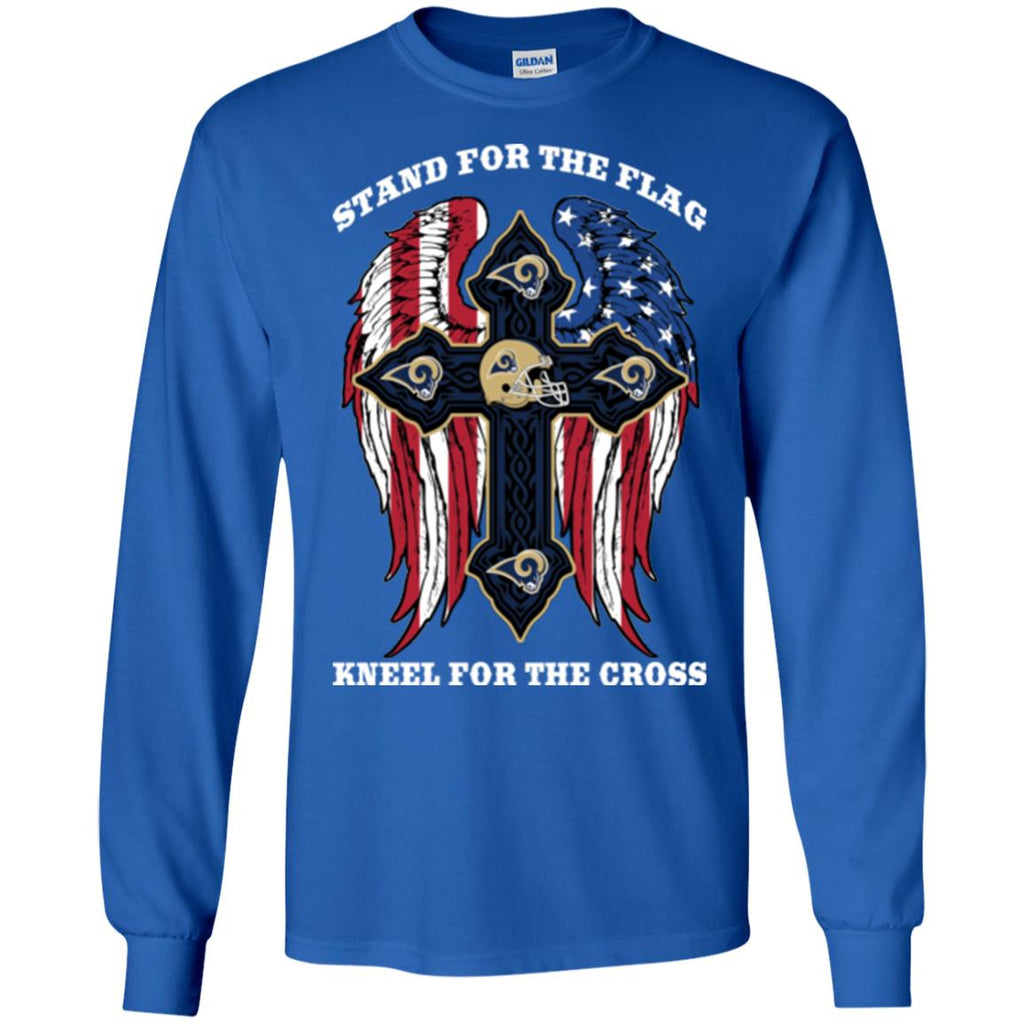 Stand For The Flag Kneel For The Cross Los Angeles Rams T Shirts