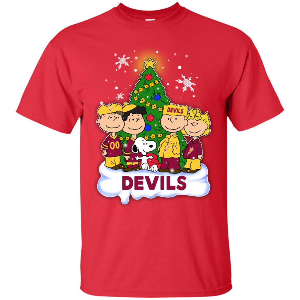 Snoopy The Peanuts Arizona State Sun Devils Christmas T Shirts