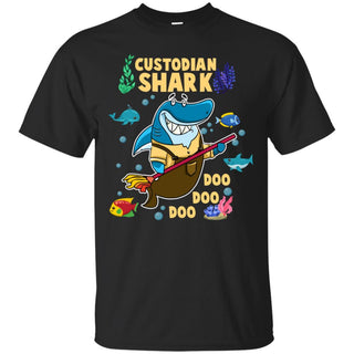 Custodian Shark Doo Doo Doo T Shirts