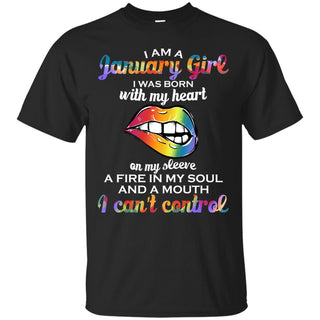 I Am A January Girl T Shirts