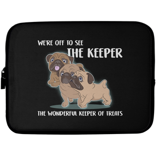 We're Off To See The Keeper Pug Laptop Sleeves