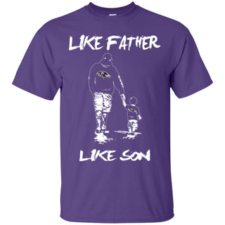 Like Father Like Son Baltimore Ravens T Shirt