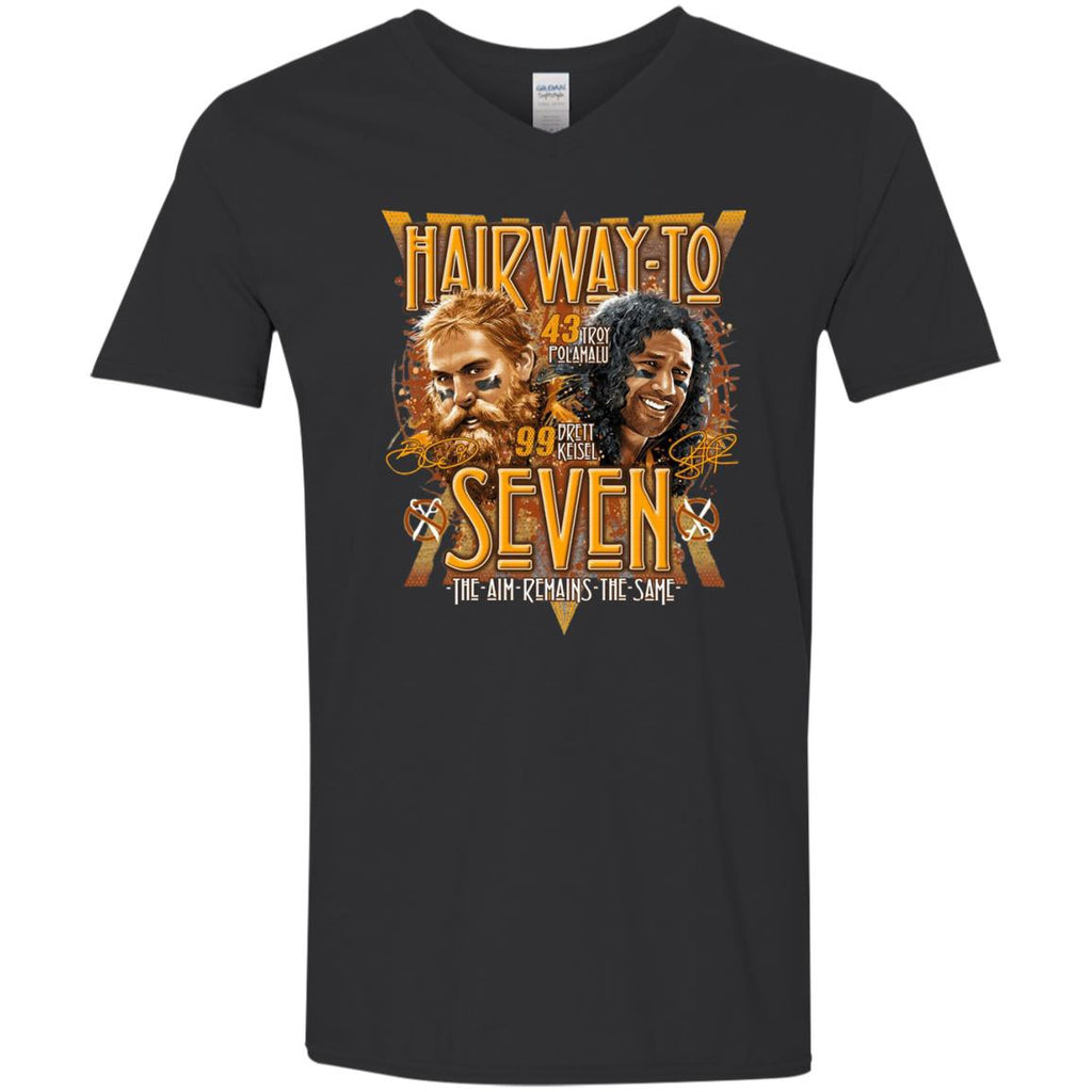 Hair Way To Seven Pittsburgh Steelers T Shirts - Best Funny Store
