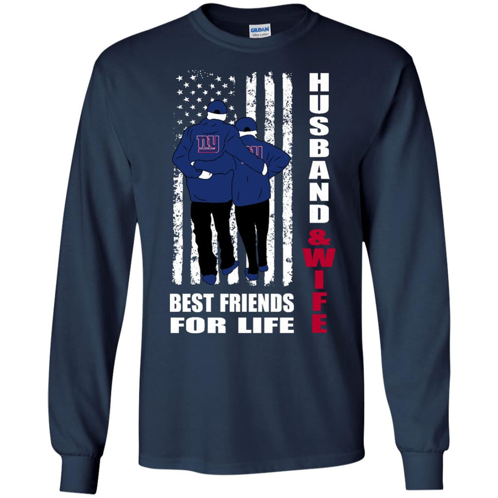 Husband And Wife Best Friends For Life New York Giants T Shirt - Best Funny Store