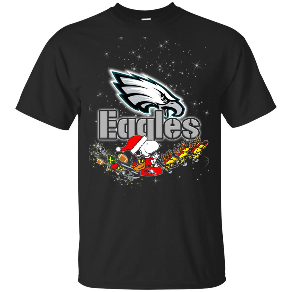 Snoopy Christmas Philadelphia Eagles T Shirts