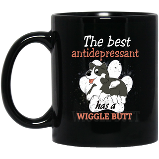 Husky - The Best Antidepressant Has A Wiggle Butt Mugs