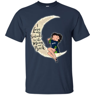 BB I Love My Seattle Seahawks To The Moon And Back T Shirt - Best Funny Store