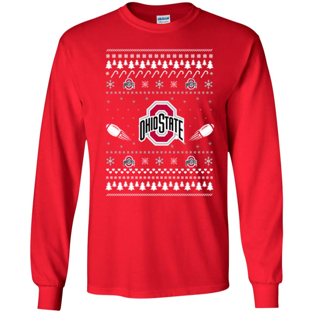 Ohio State Buckeyes Stitch Knitting Style Ugly T Shirts