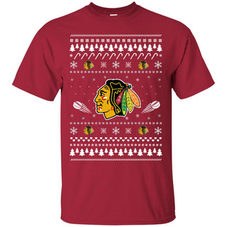 Chicago Blackhawks Stitch Knitting Style T Shirt