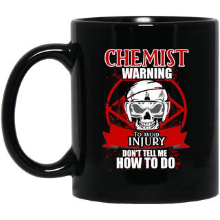 Chemist Warning To Avoid Injury Mugs