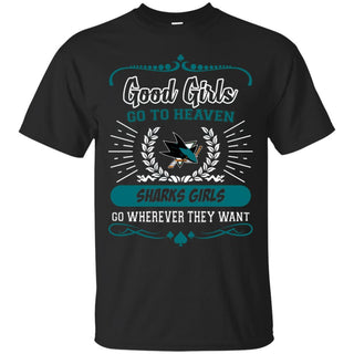 Good Girls Go To Heaven San Jose Sharks Girls T Shirts