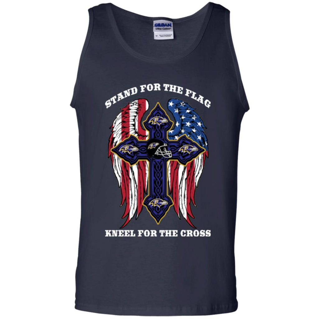 Stand For The Flag Kneel For The Cross Baltimore Ravens T Shirts
