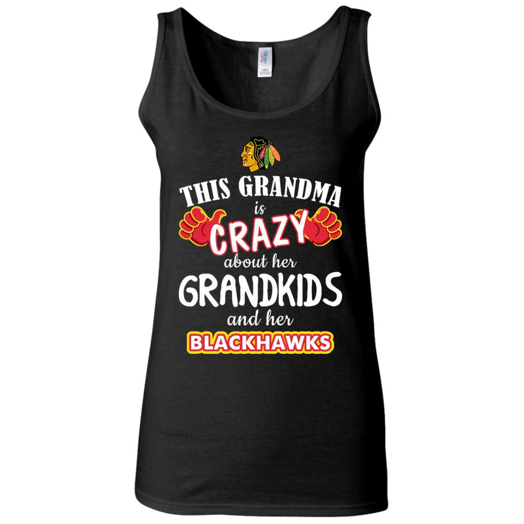 This Grandma Is Crazy About Her Grandkids And Her Chicago Blackhawks T Shirts