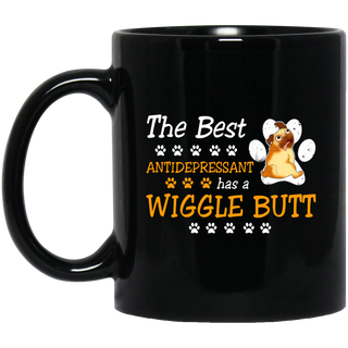 Pug - The Best Antidepressant Has A Wiggle Butt Mugs Ver 2