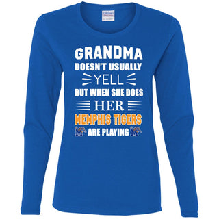 Grandma Doesn't Usually Yell She Does Her Memphis Tigers T Shirt
