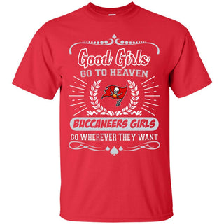 Good Girls Go To Heaven Tampa Bay Buccaneers Girls T Shirts