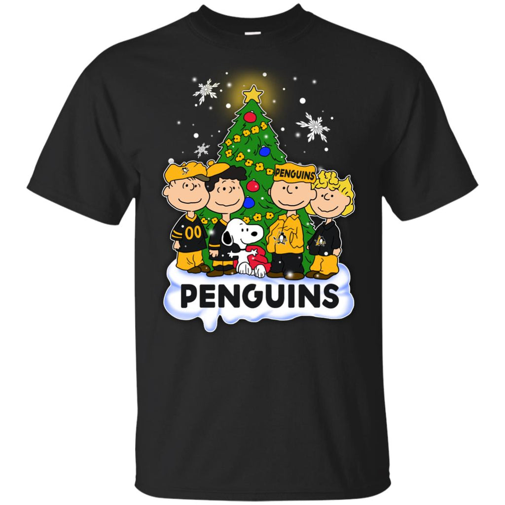 Snoopy The Peanuts Pittsburgh Penguins Christmas T Shirts