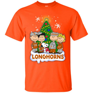 Snoopy The Peanuts Texas Longhorns Christmas T Shirts