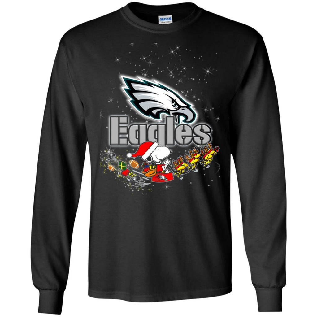 Snoopy Christmas Philadelphia Eagles T Shirts