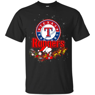 Snoopy Christmas Texas Rangers T Shirts