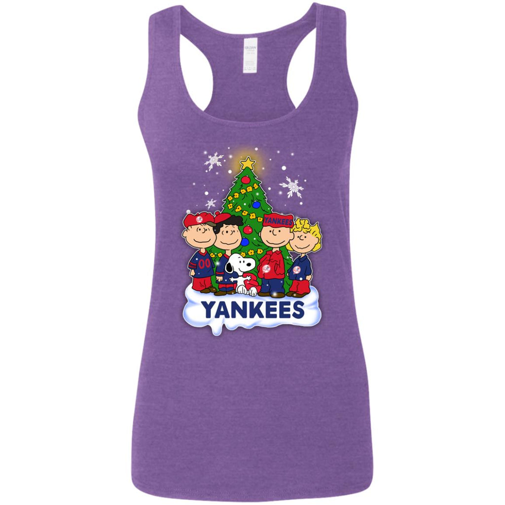 Snoopy The Peanuts New York Yankees Christmas T Shirts