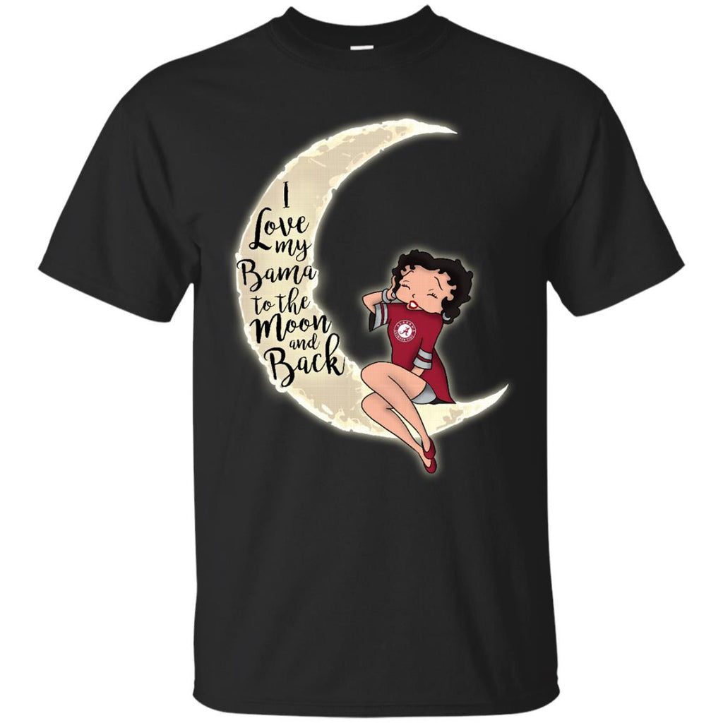 BB I Love My Alabama Crimson Tide To The Moon And Back T Shirt - Best Funny Store