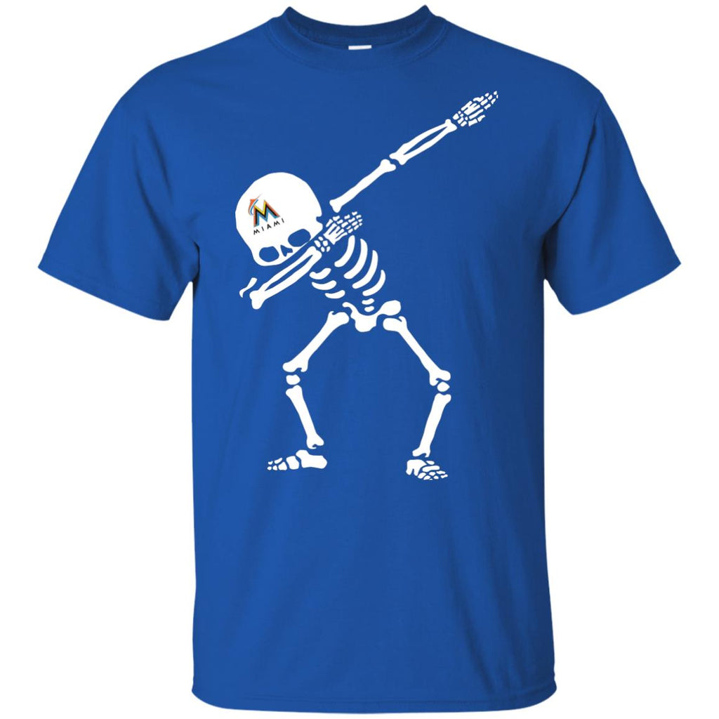 Dabbing Skull Miami Marlins T Shirts