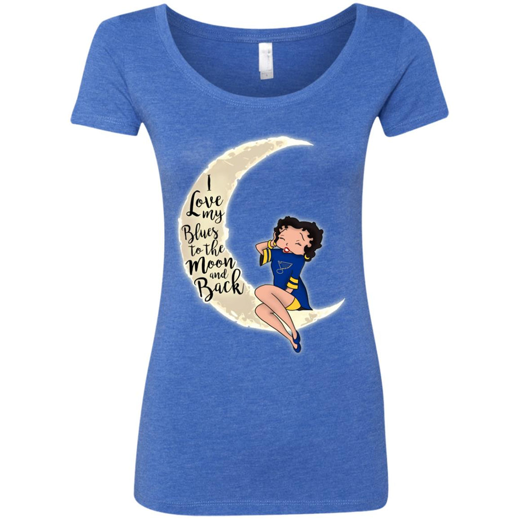BB I Love My St. Louis Blues To The Moon And Back T Shirt