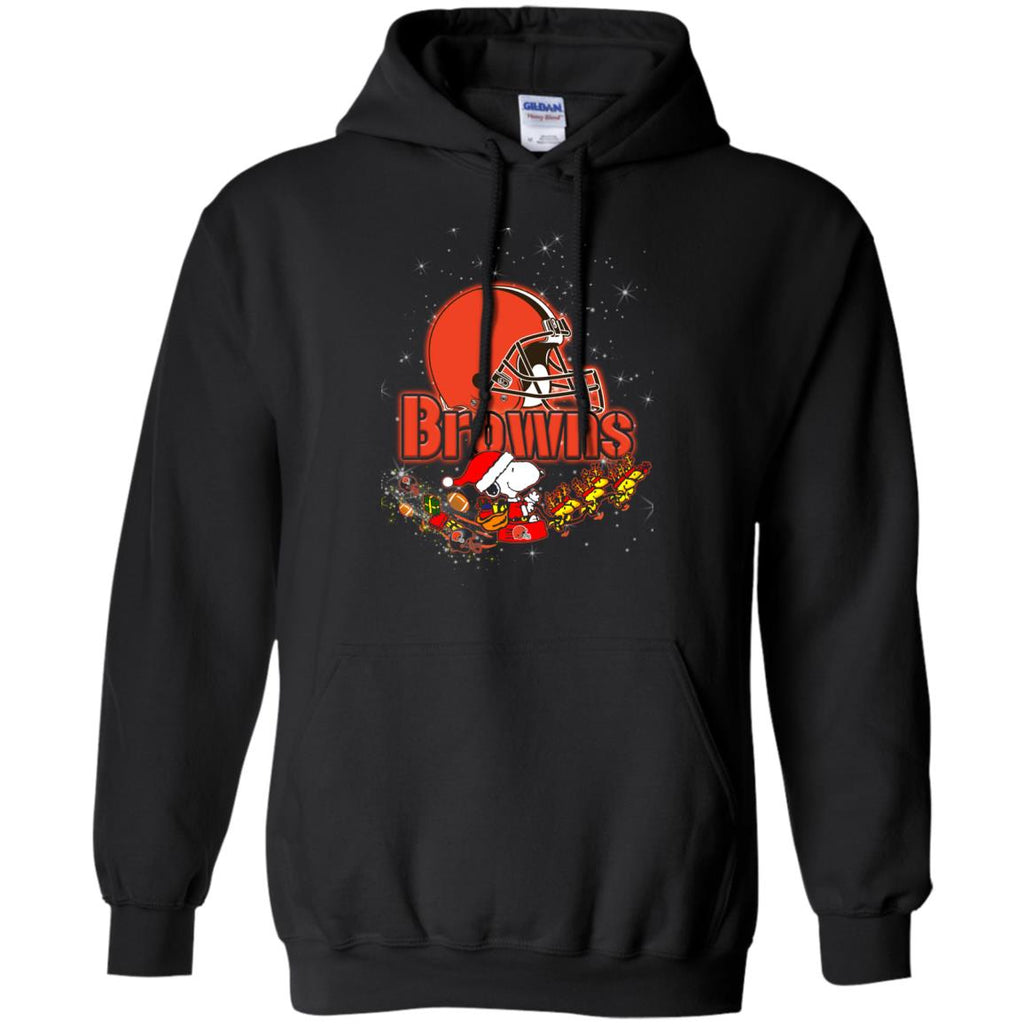 Snoopy Christmas Cleveland Browns T Shirts