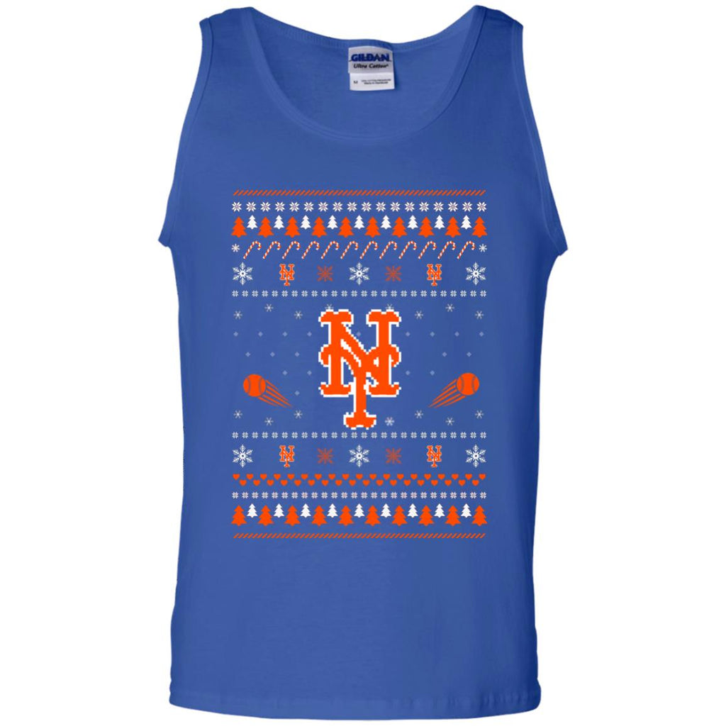 New York Mets Stitch Knitting Style T Shirt