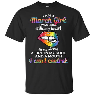 I Am A March Girl T Shirts