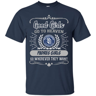 Good Girls Go To Heaven San Diego Padres Girls T Shirts