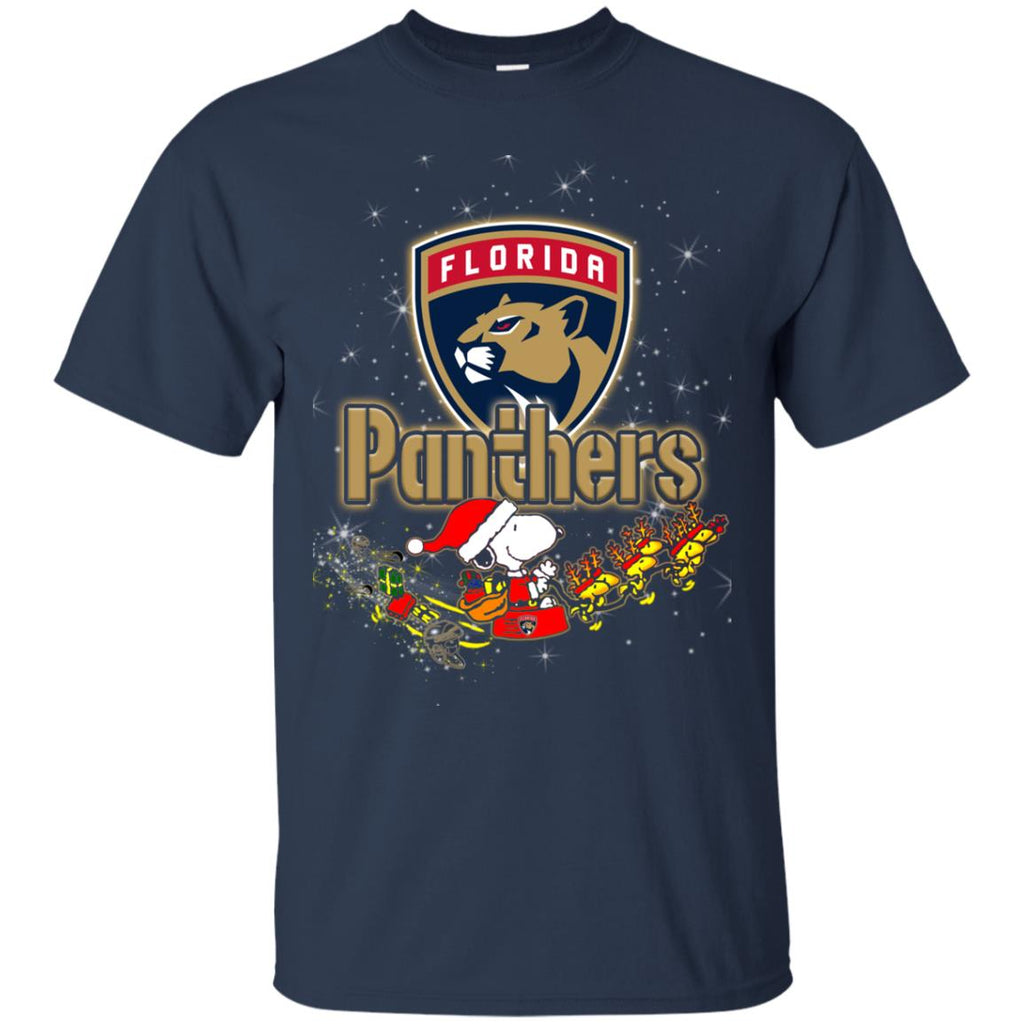 Snoopy Christmas Florida Panthers T Shirts