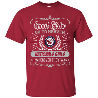 Good Girls Go To Heaven Washington Nationals Girls T Shirts
